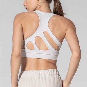 925fit White Sports Bra- Peloton
